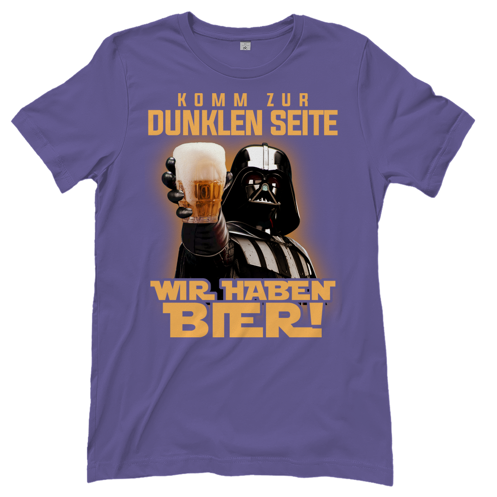 Komm zur dunklen Seite wir haben Bier Darth Vader - Damenshirt Millennial Lilac