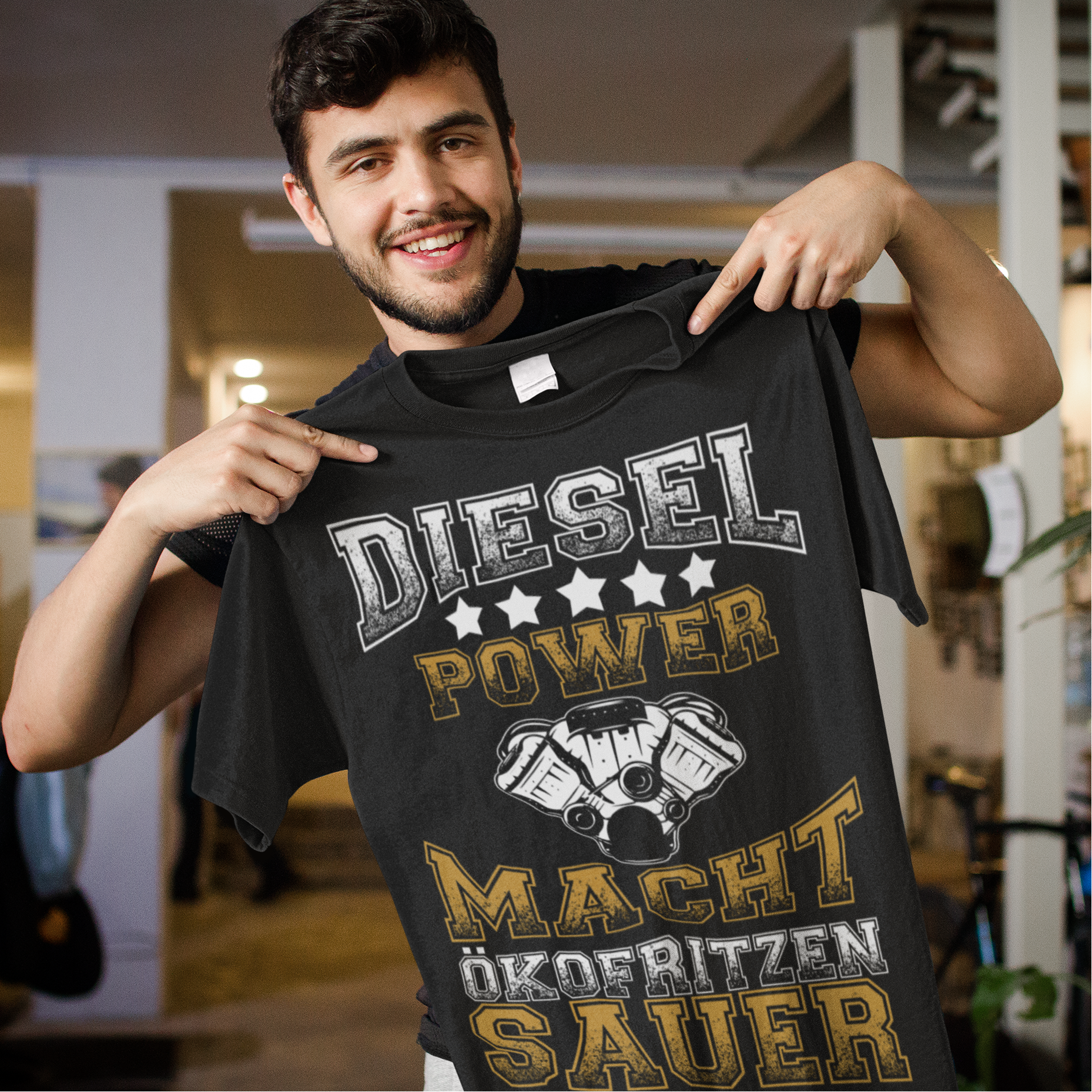 Ökofritzen hassen dieses Shirt Männer – Diesel Power Statement für echte Kerle