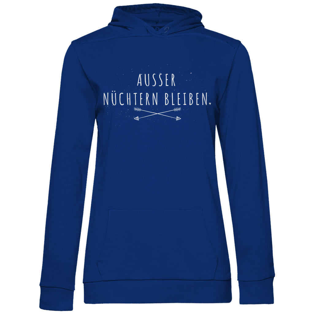 Ausser nüchtern bleiben - Damen Hoodie Royal