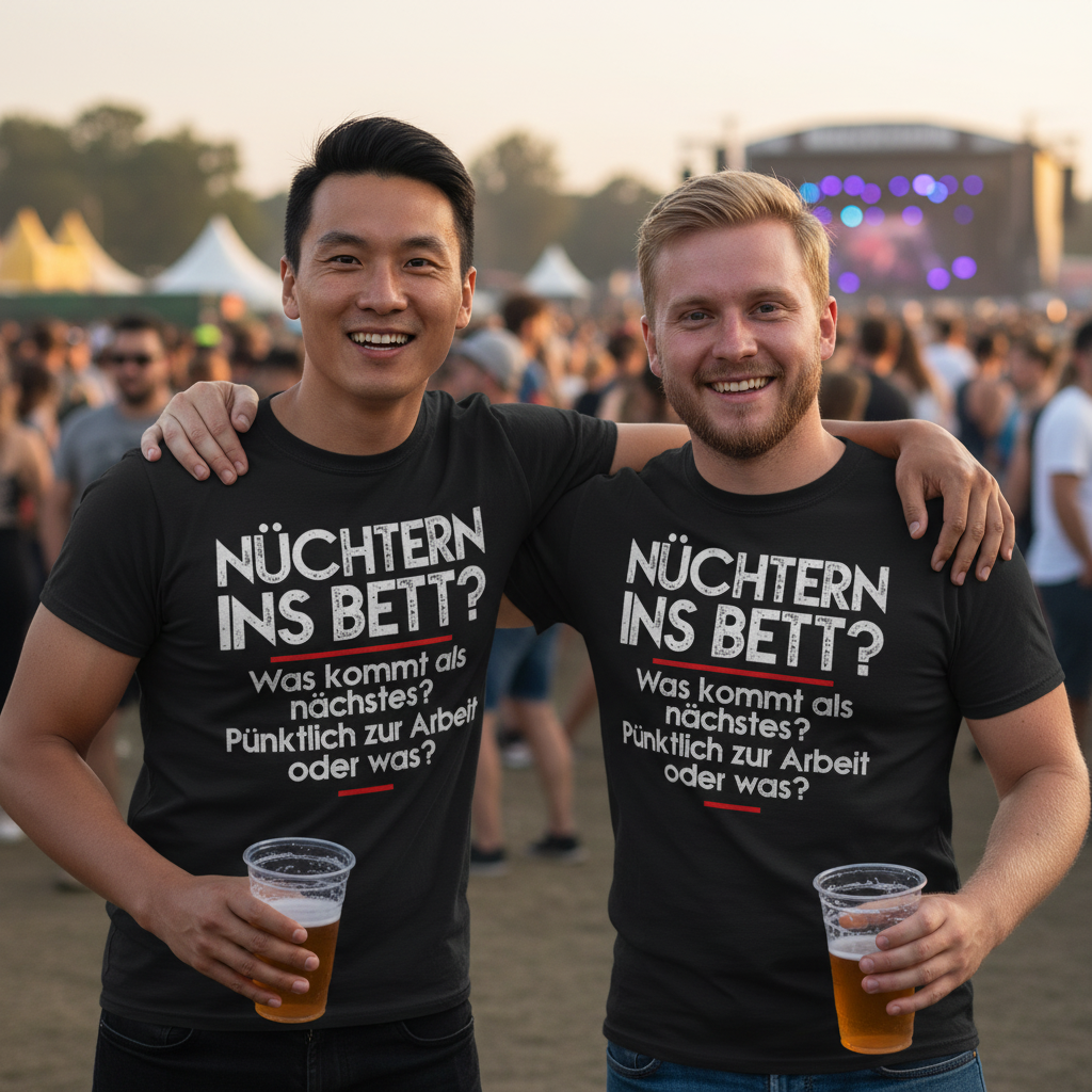 Nüchtern ins Bett? Was kommt als nächstes nüchtern zur Arbeit oder was? - Herren Shirt