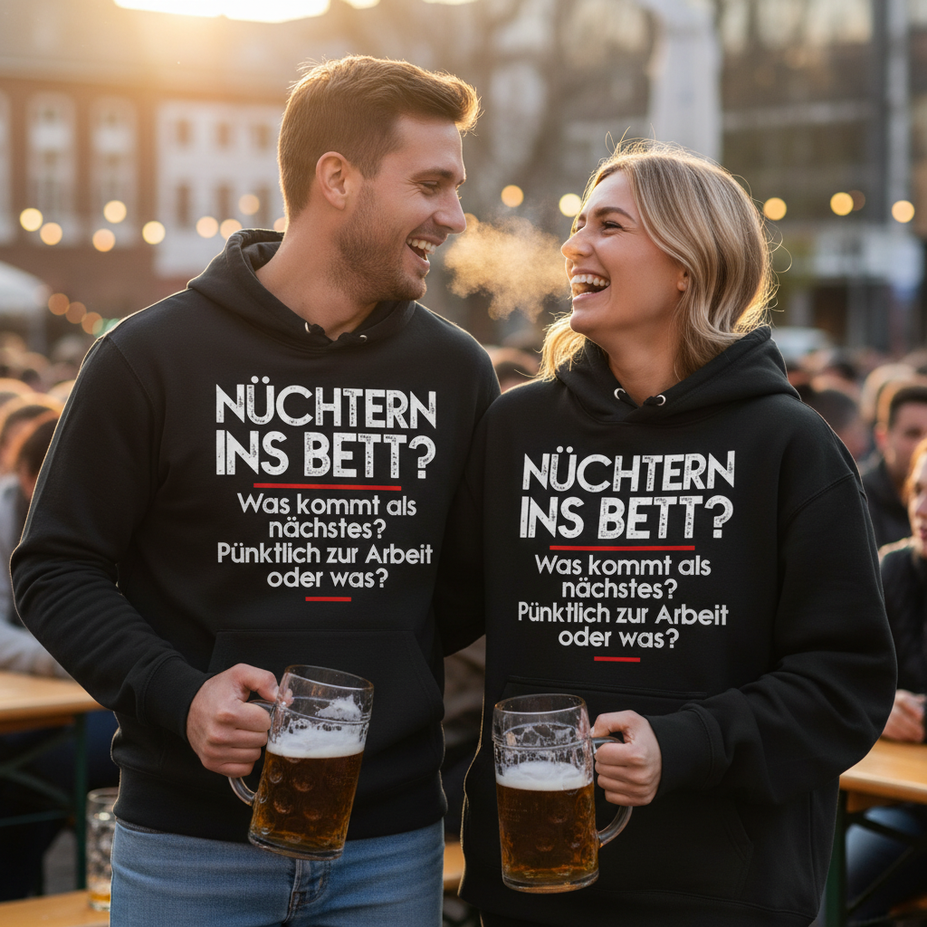Nüchtern ins Bett? - Unisex Hoodie