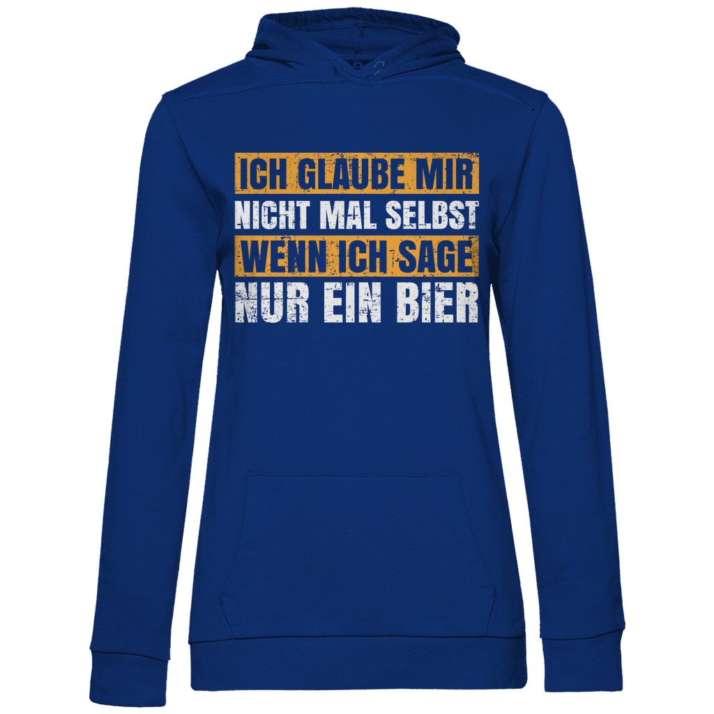 Ich glaube mir nicht mal selbst - Damen Hoodie Royal