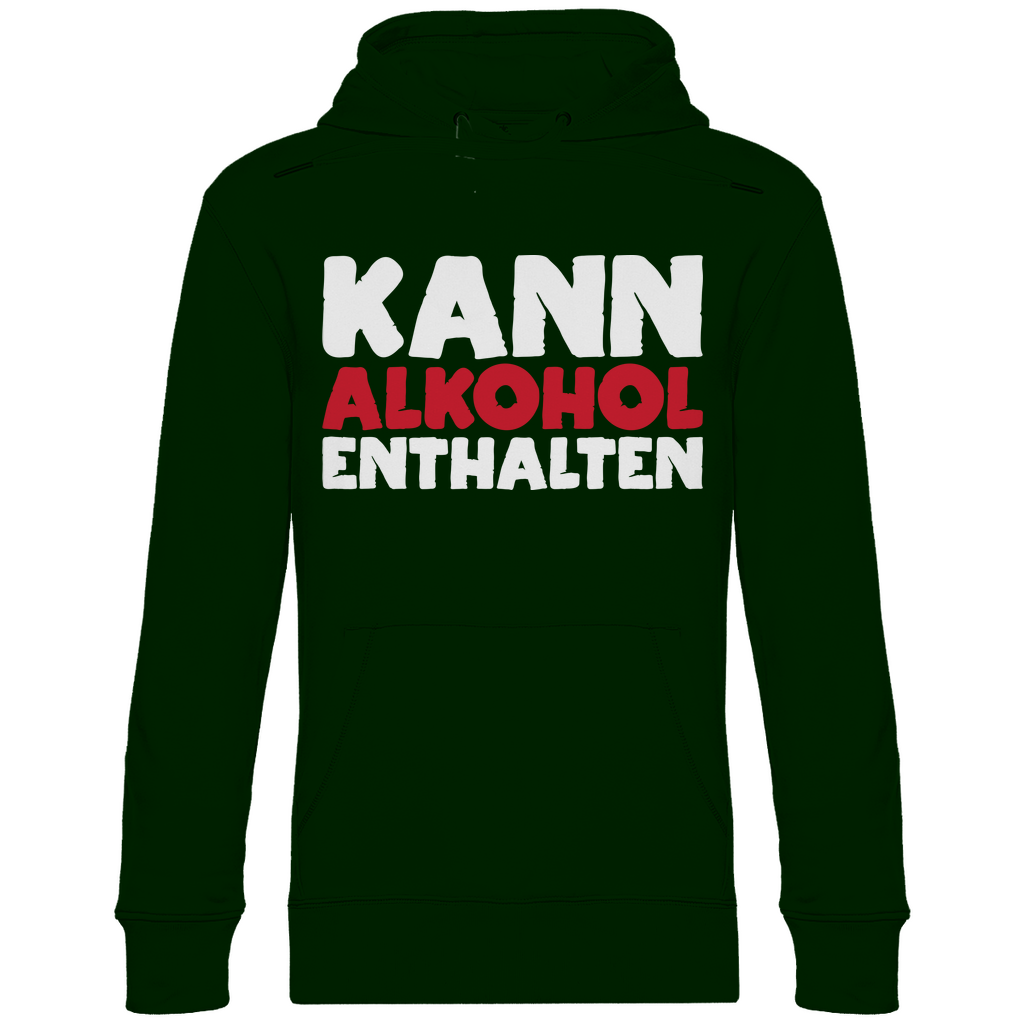Kann Alkohol enthalten - Unisex Hoodie Forest Green