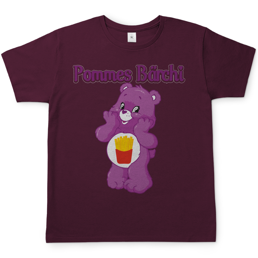 Pommes Bärchi - Glücksbärchi - Herren Shirt Burgundy