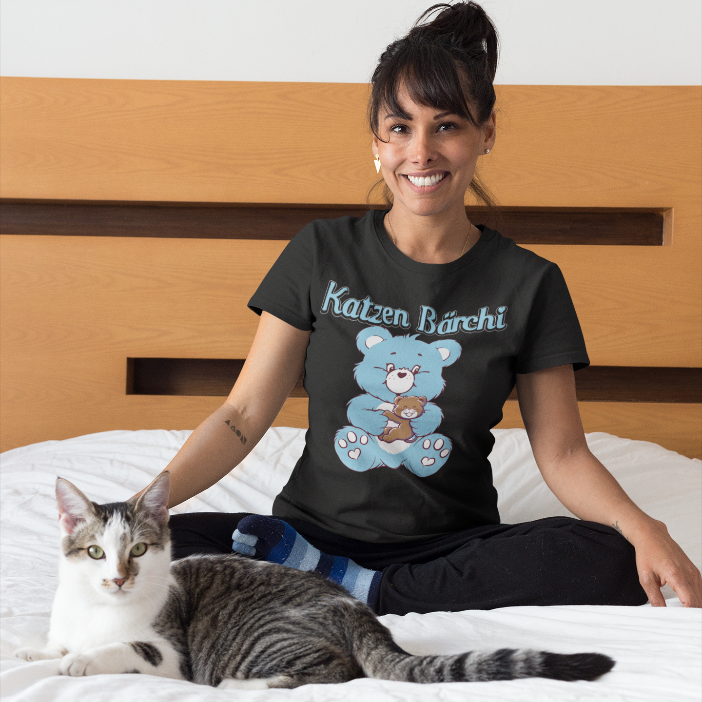 Katzen Bärchi - Glücksbärchi - Damenshirt