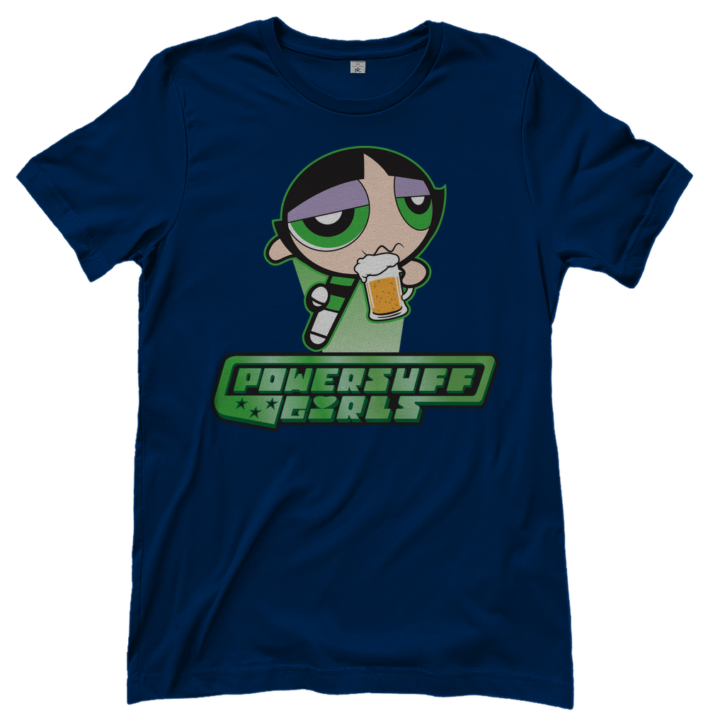 Buttercup Powersuff Powerpuff Girls - Damenshirt Navy