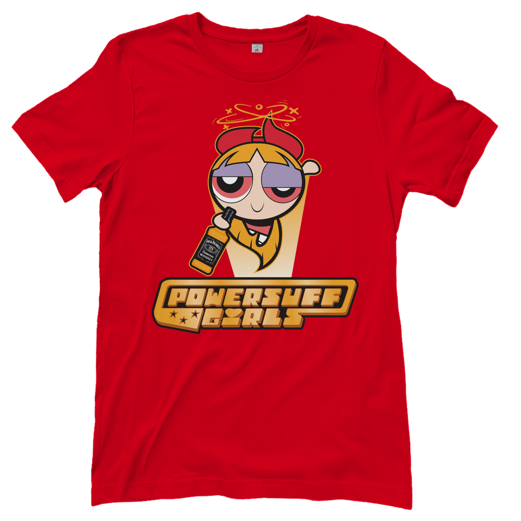 Blossom Powersuff Powerpuff Girls - Damenshirt Red