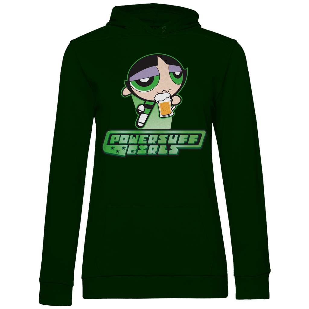 Buttercup Powersuff Powerpuff Girls - Damen Hoodie Forest Green