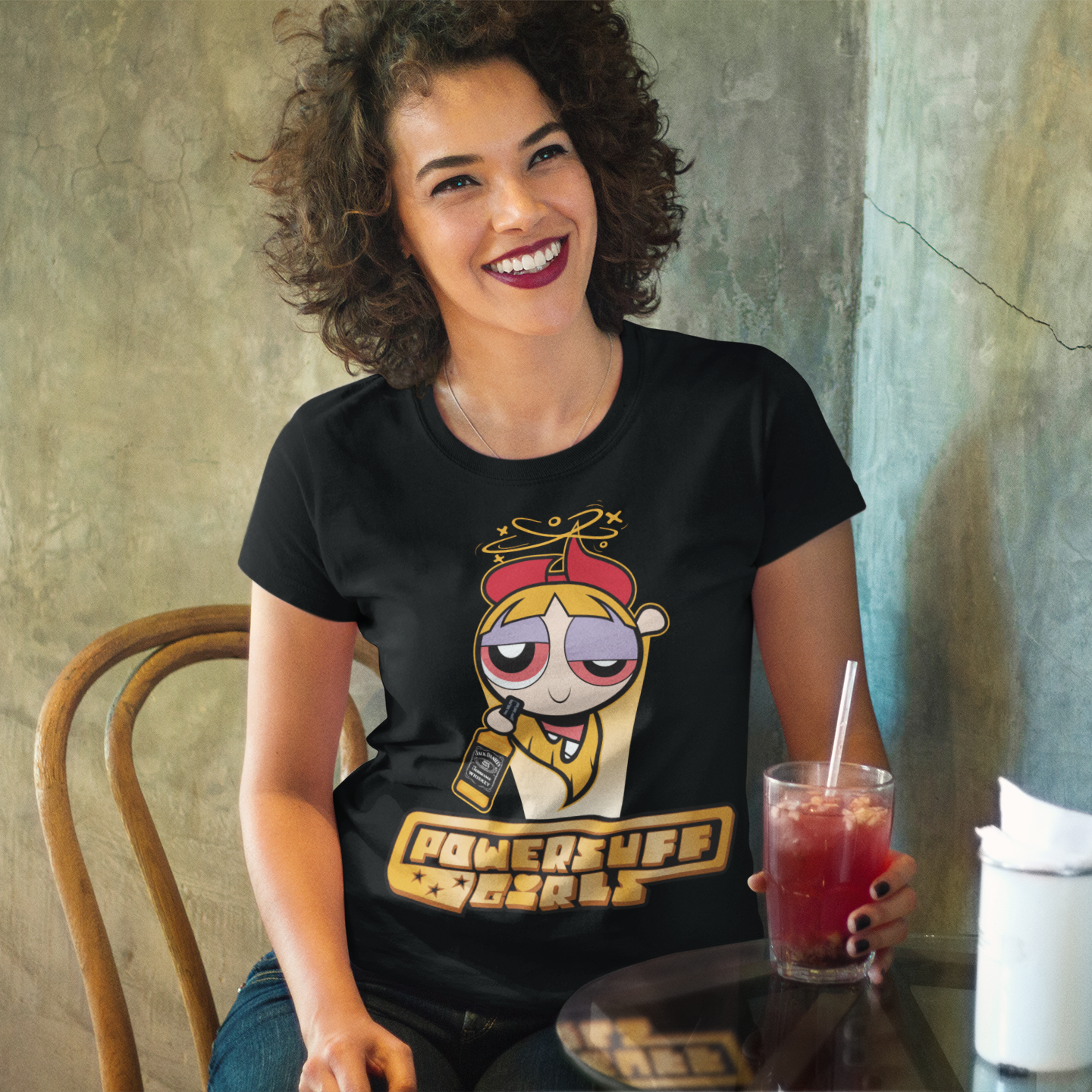 Blossom Powersuff Powerpuff Girls - Damenshirt