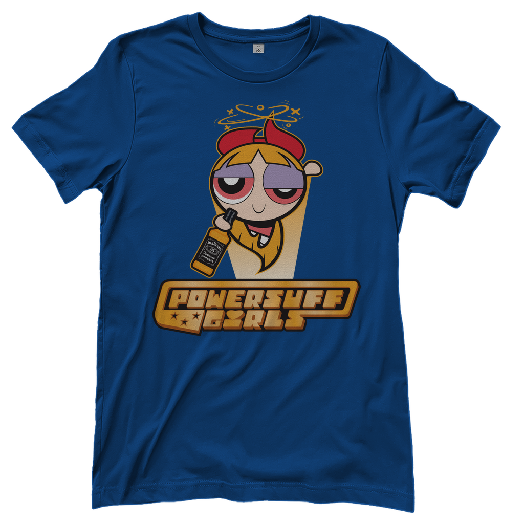 Blossom Powersuff Powerpuff Girls - Damenshirt Royal Blue