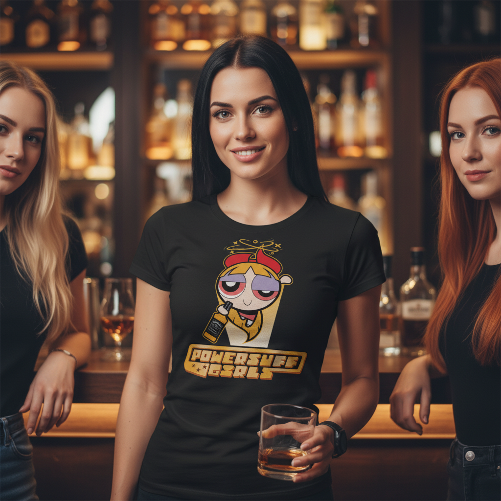 Blossom Powersuff Powerpuff Girls - Damenshirt