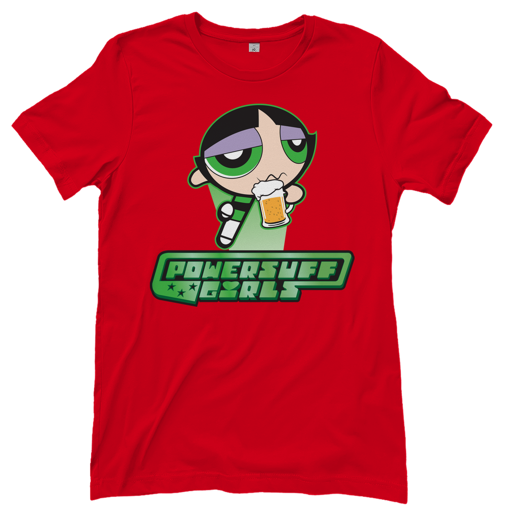 Buttercup Powersuff Powerpuff Girls - Damenshirt Red