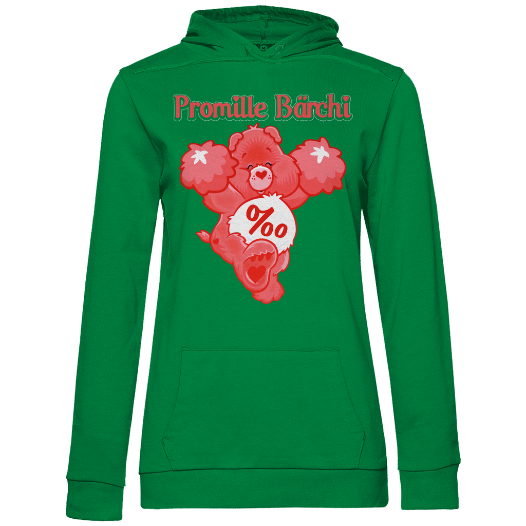 Promille Bärchi - Glücksbärchi - Damen Hoodie Kelly Green