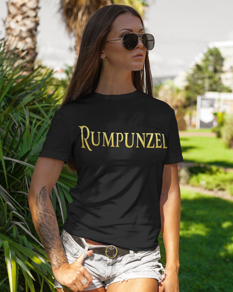 Märchen Parodie Shirt Rumpunzel Rapunzel Rum Prinzessin Damen T-Shirt