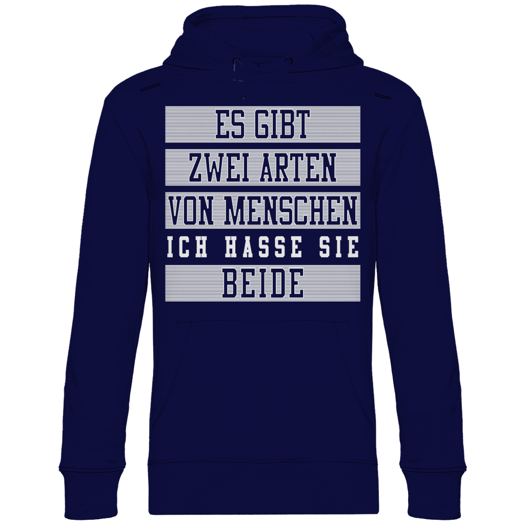 Es gibt zwei Arten von Menschen - Unisex Hoodie Navy Blue