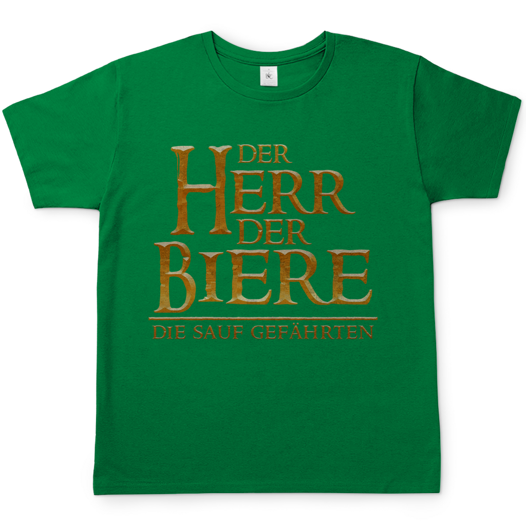 Der Herr der Biere die sauf Gefährten HDR - Herren Shirt Kelly Green