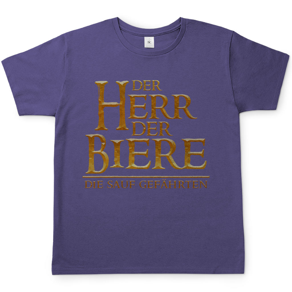 Der Herr der Biere die sauf Gefährten HDR - Herren Shirt Millennial Lilac
