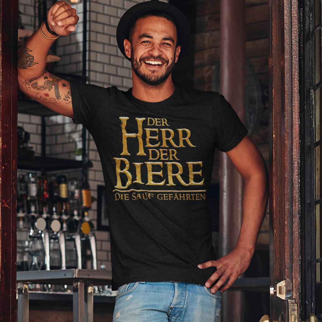 Der Herr der Biere die sauf Gefährten HDR - Herren Shirt