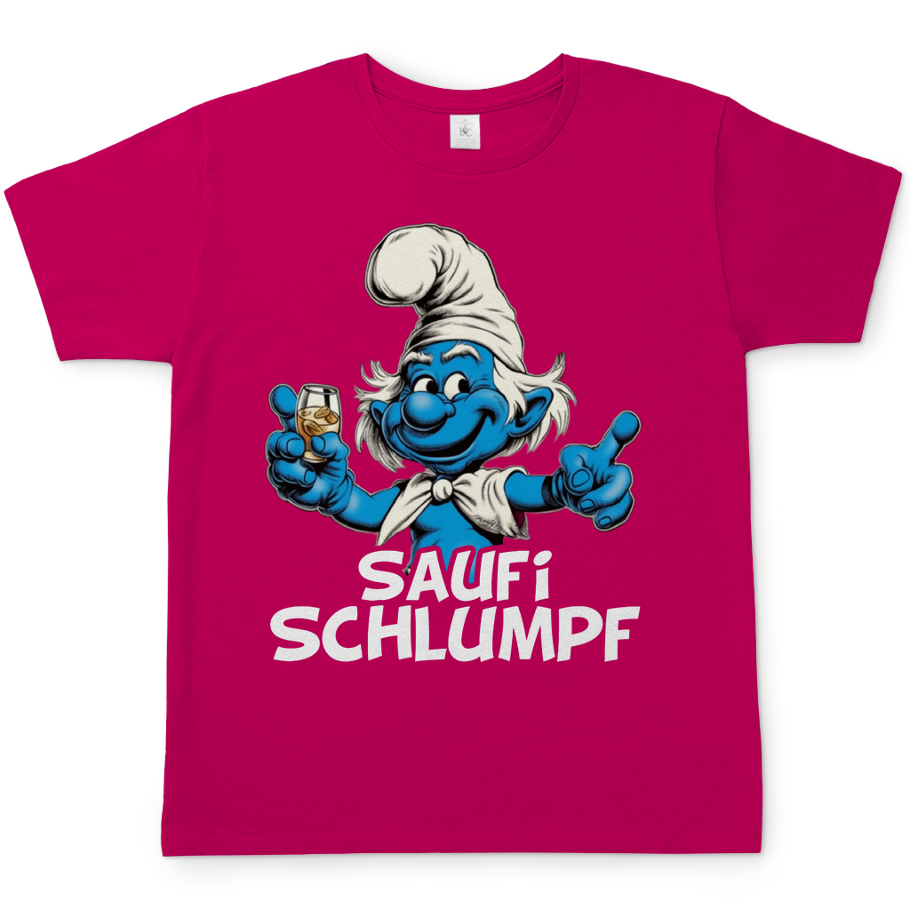 Saufi Schlumpf Grafik - Herren Shirt Sorbet