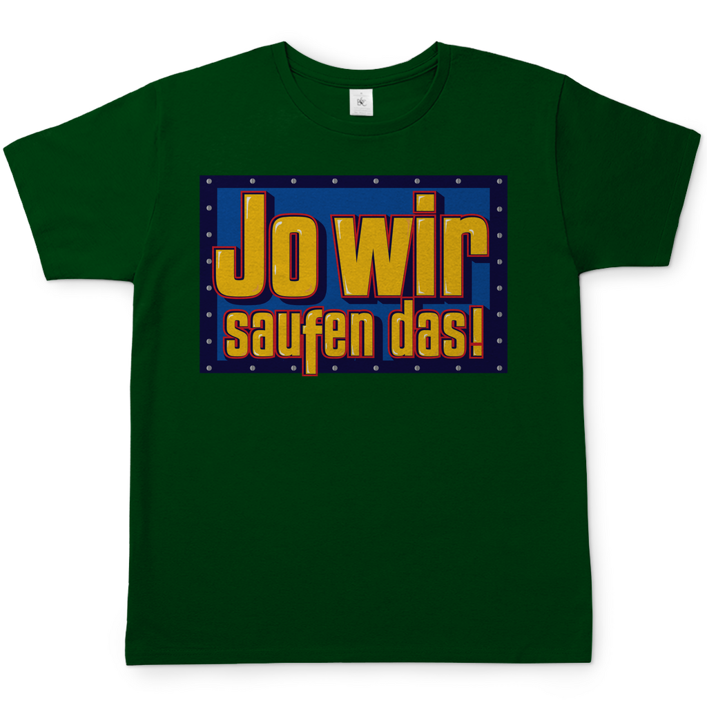 Jo wir saufen das - Bob der Baumeister - Herren Shirt Bottle Green