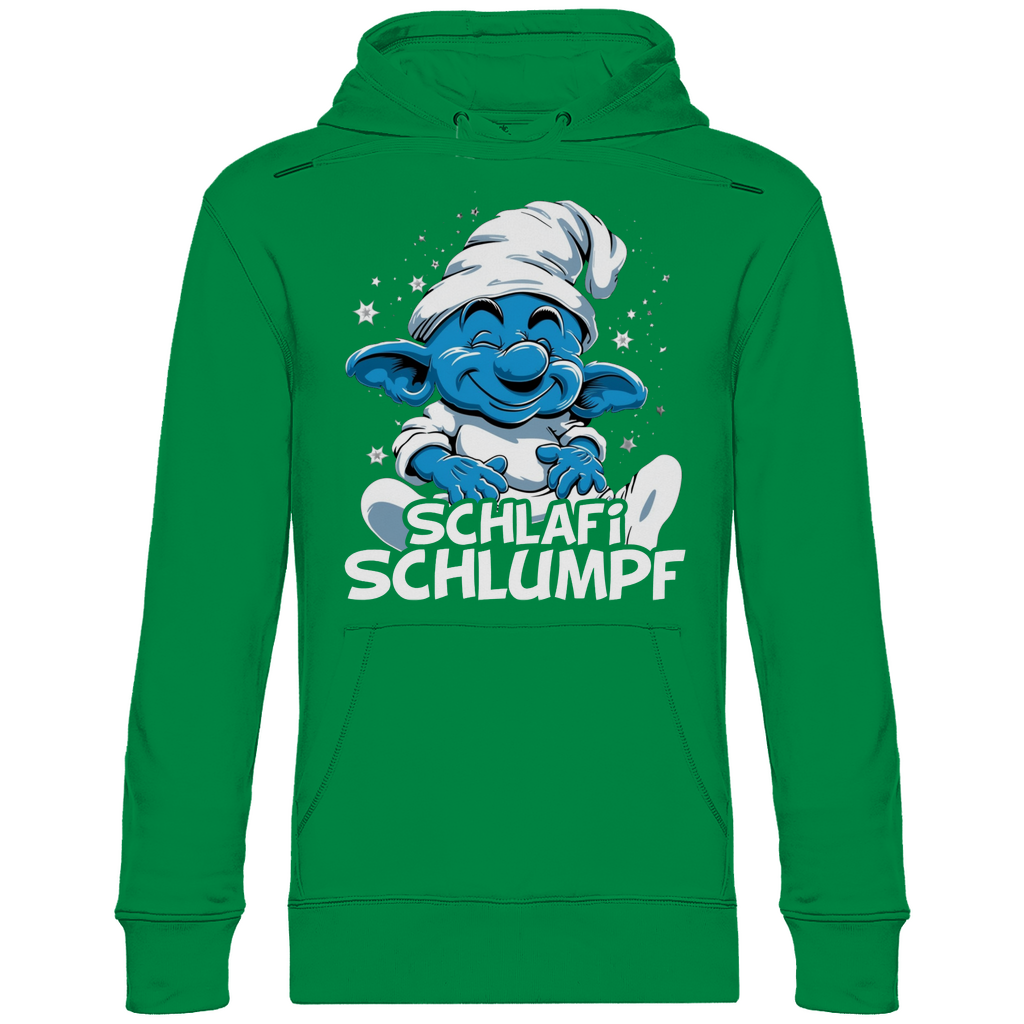 Schlafi Schlumpf Grafik - Unisex Hoodie Kelly Green