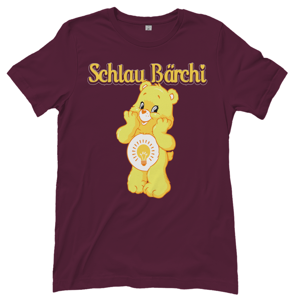 Schlau Bärchi - Glücksbärchi - Damenshirt Burgundy