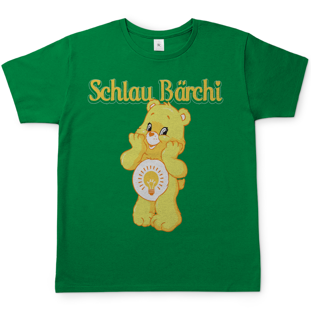 Schlau Bärchi - Glücksbärchi - Herren Shirt Kelly Green