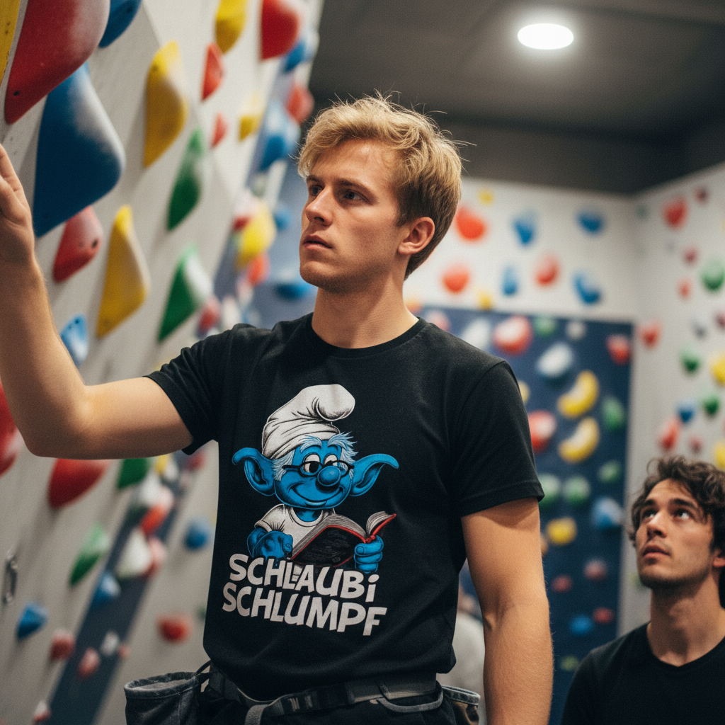 Schlaubi Schlumpf Grafik - Herren Shirt