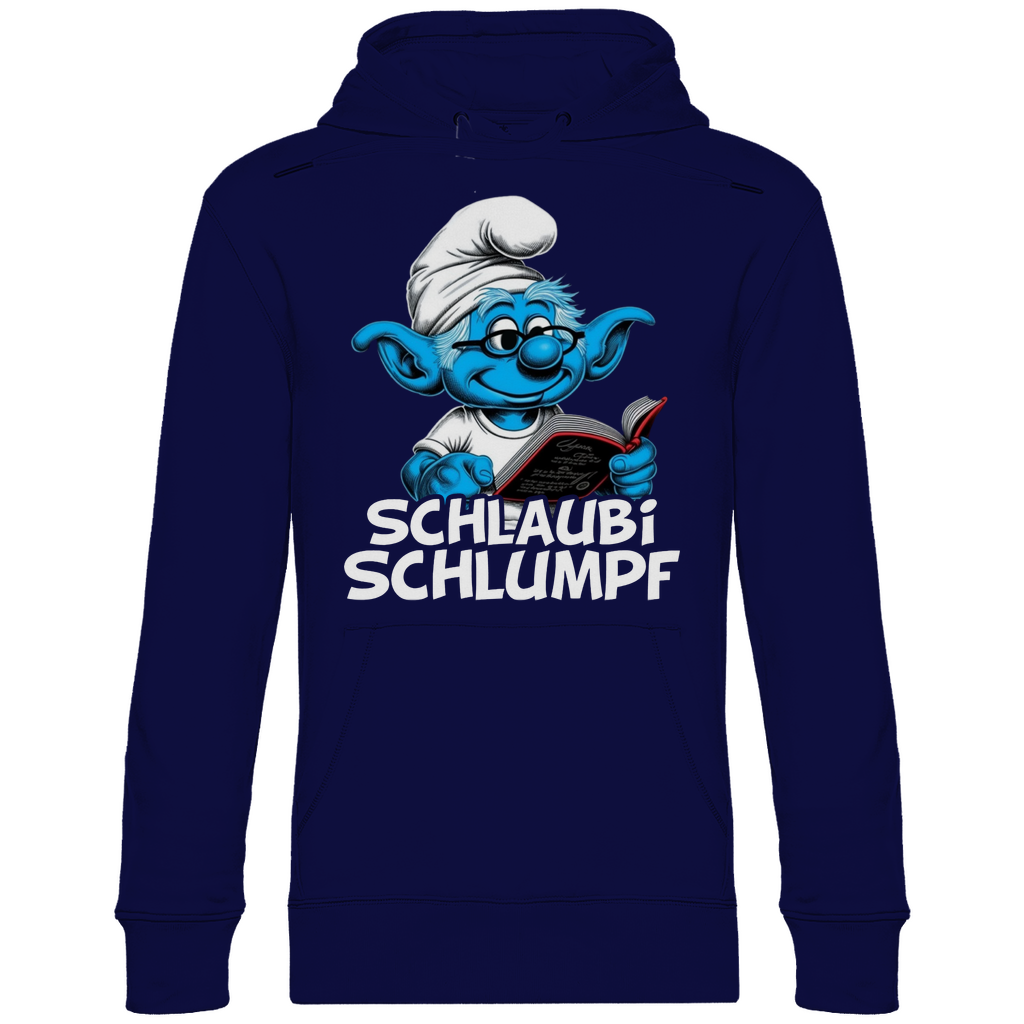 Schlaubi Schlumpf Grafik - Unisex Hoodie Navy Blue