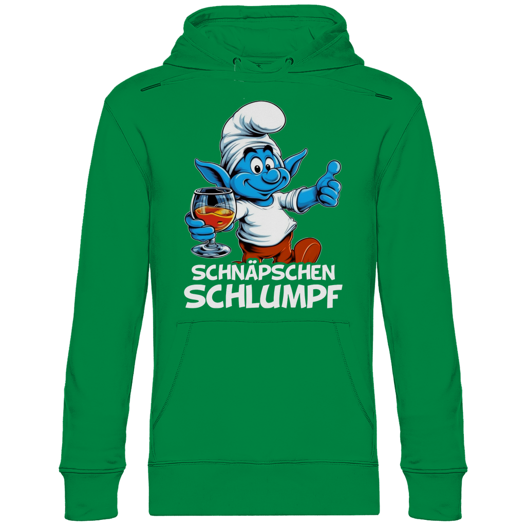 Schnäpschen Schlumpf Grafik - Unisex Hoodie Kelly Green