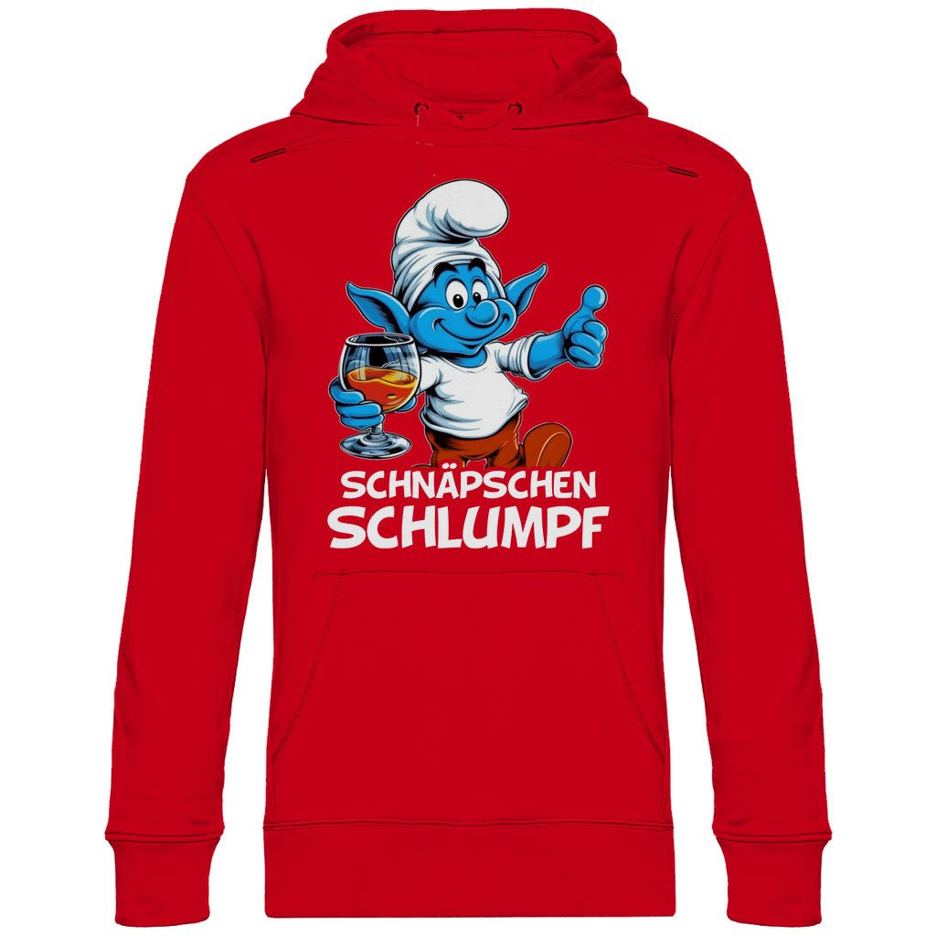 Schnäpschen Schlumpf Grafik - Unisex Hoodie Red