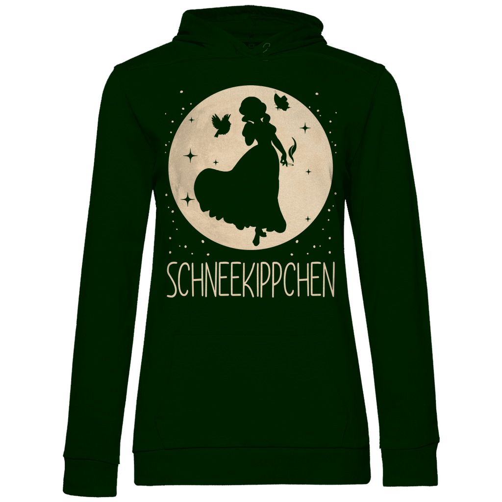 Mond Prinzessin - Schneekippchen - Damen Hoodie Forest Green