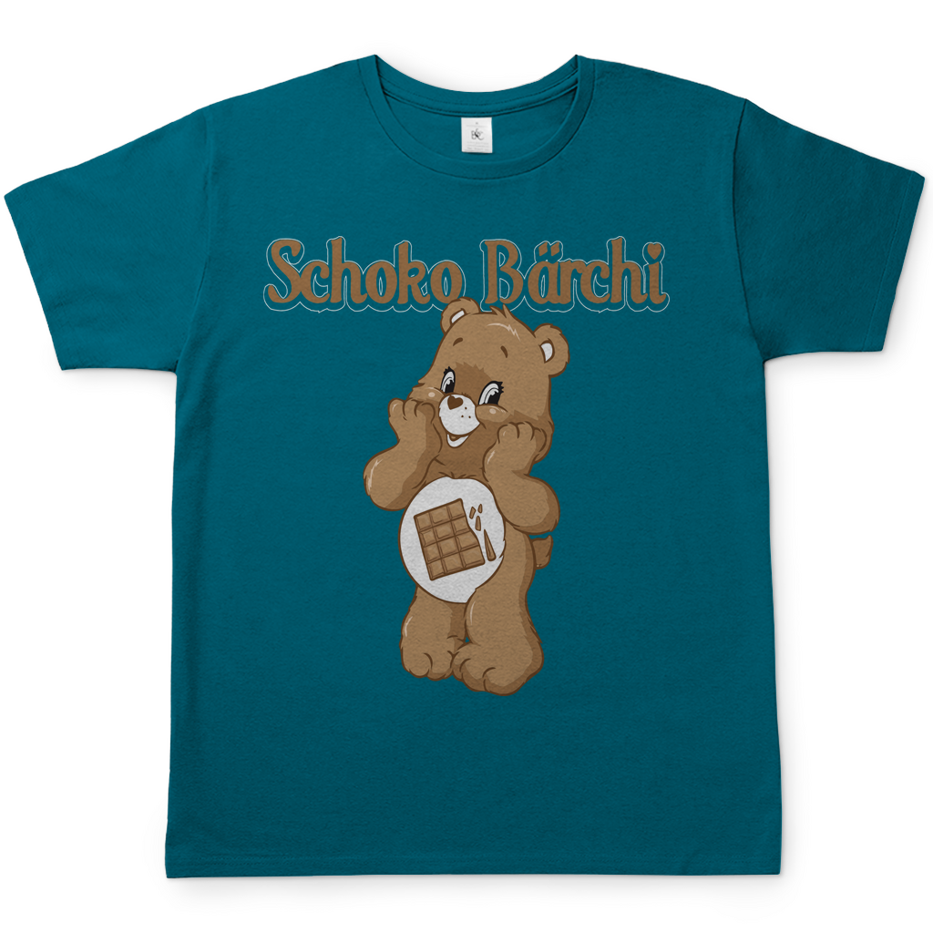 Schoko Bärchi - Glücksbärchi - Herren Shirt Diva Blue