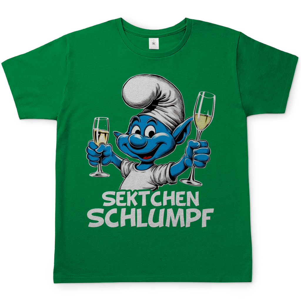 Sektchen Schlumpf Grafik - Herren Shirt Kelly Green