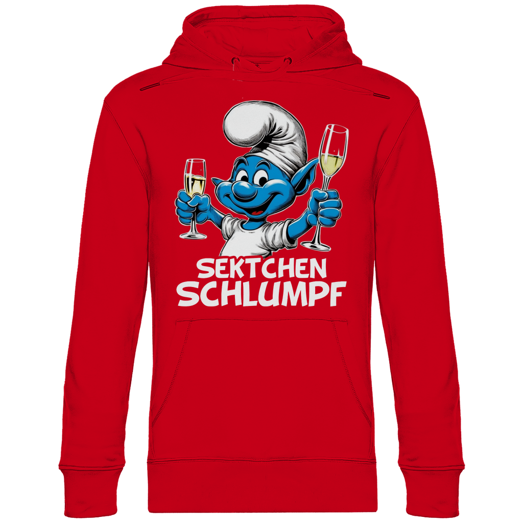 Sektchen Schlumpf Grafik - Unisex Hoodie Red