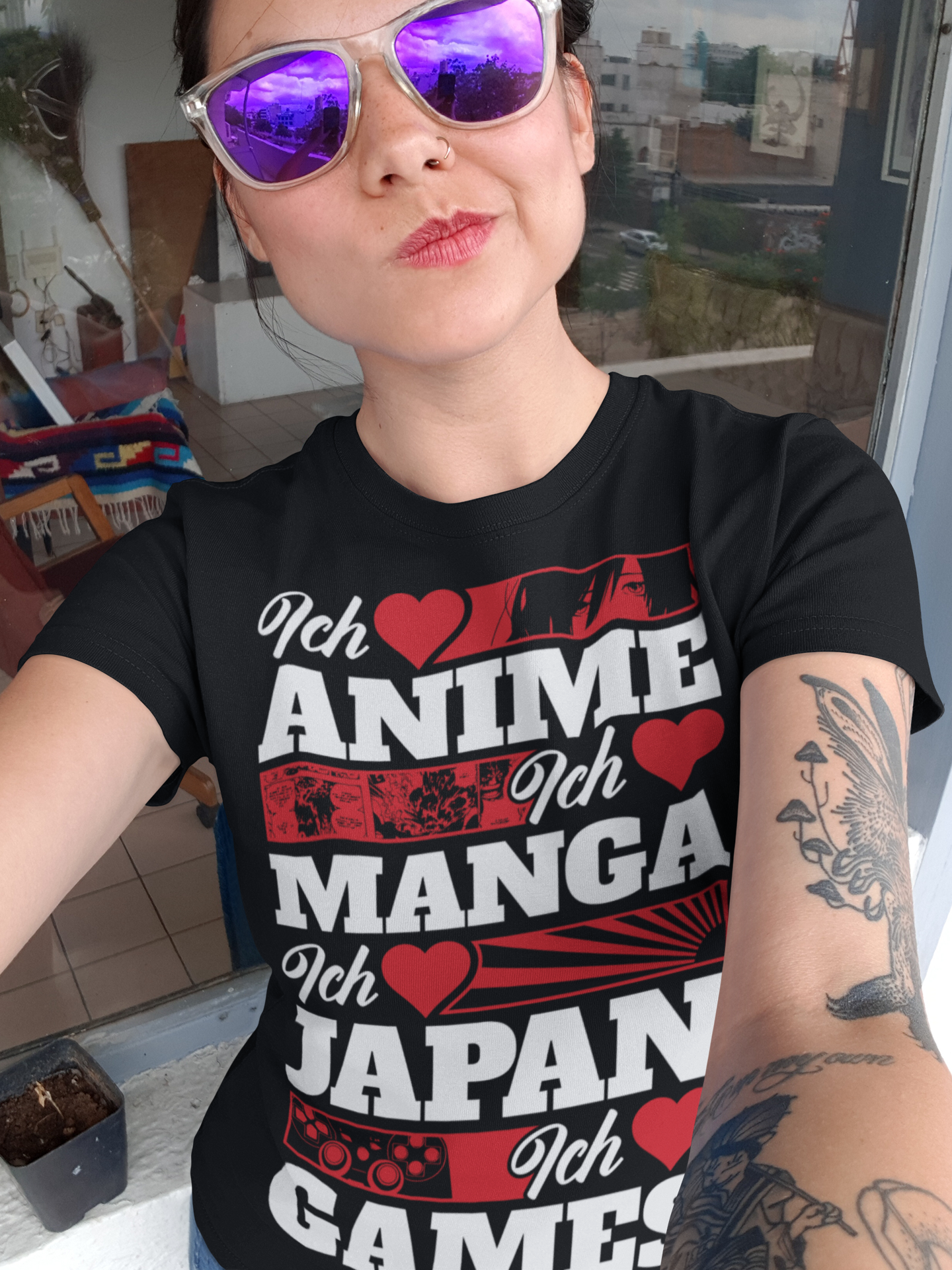 Ich liebe Anime Manga Japan Games – Nerd Girl Shirt für Fans und Otakus