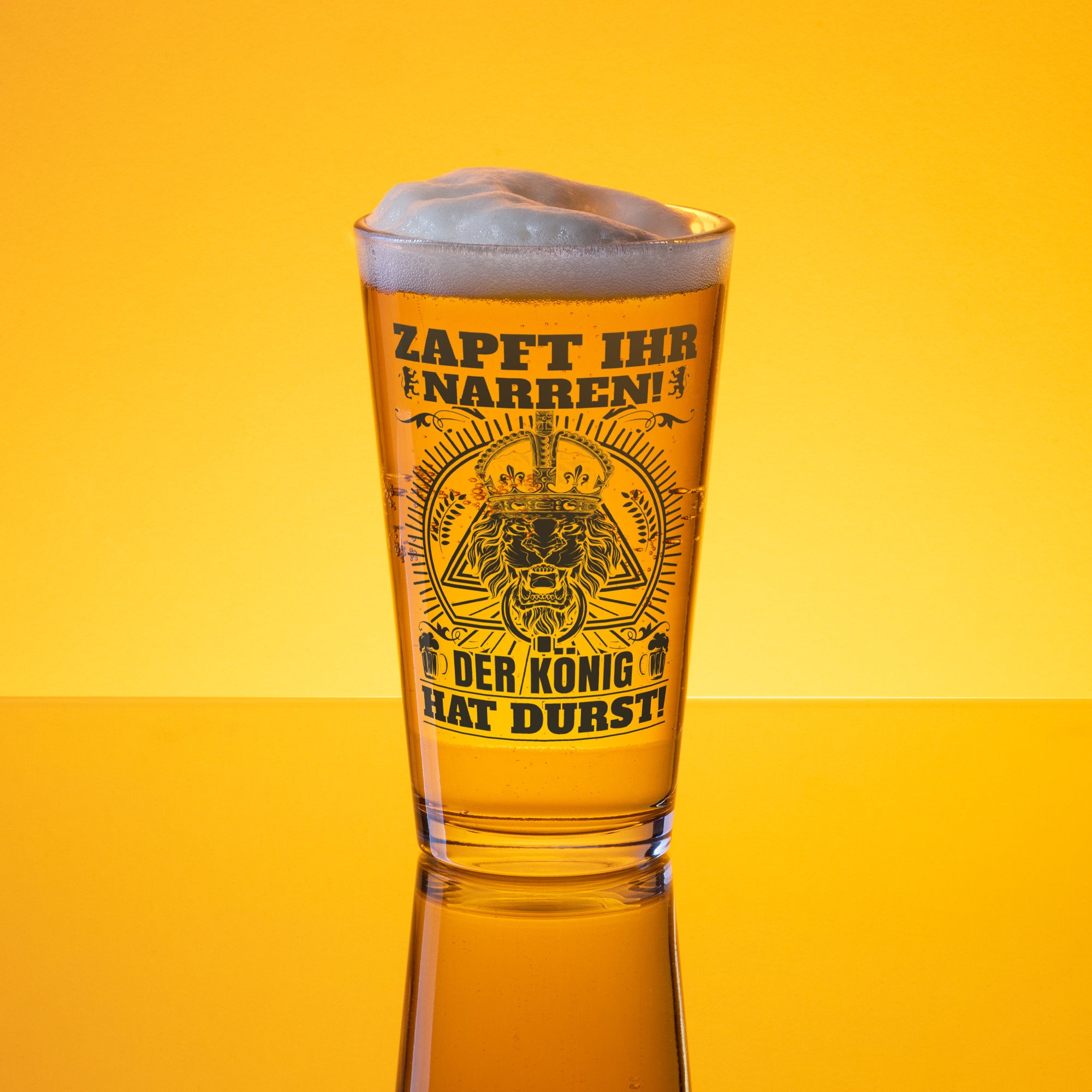 Zapft ihr Narren der König hat Durst - Pint-Glas Default Title
