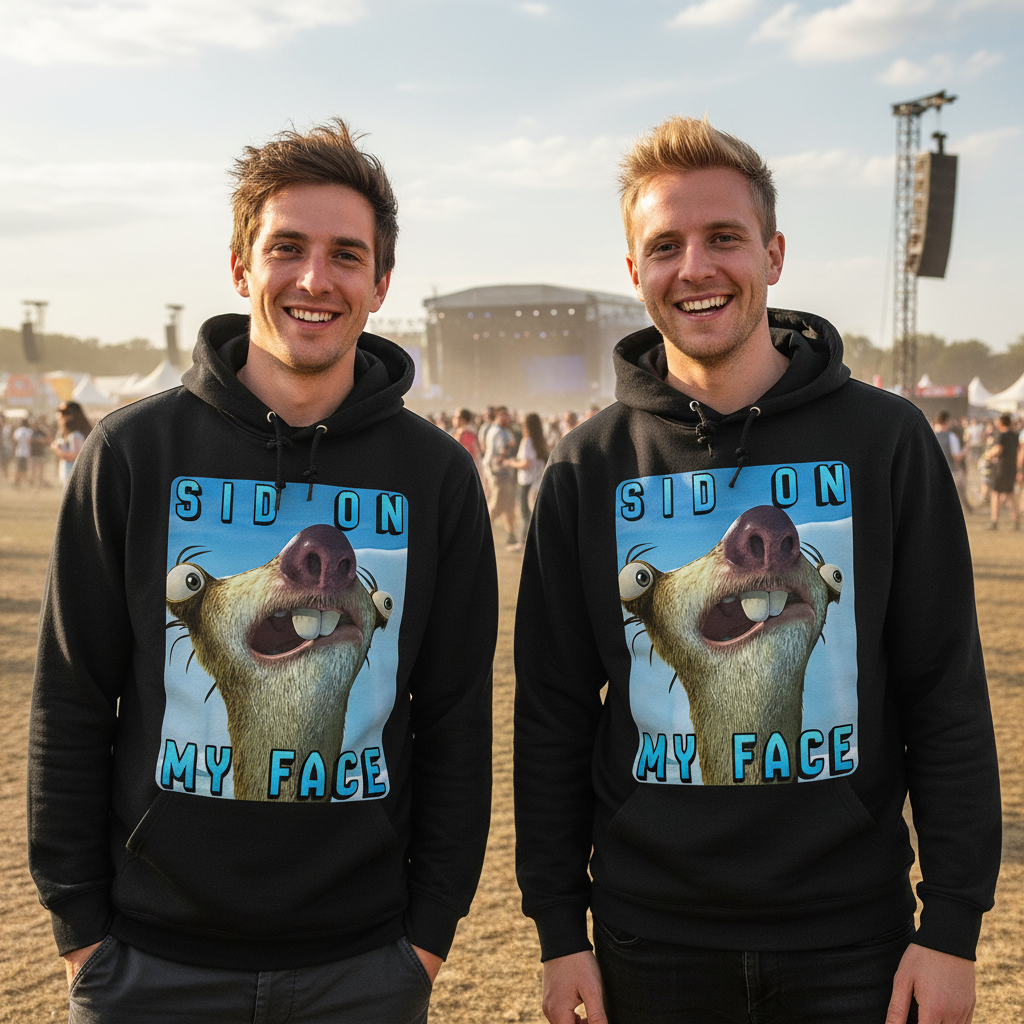 SID ON MY FACE - Herren Premium Bio Hoodie