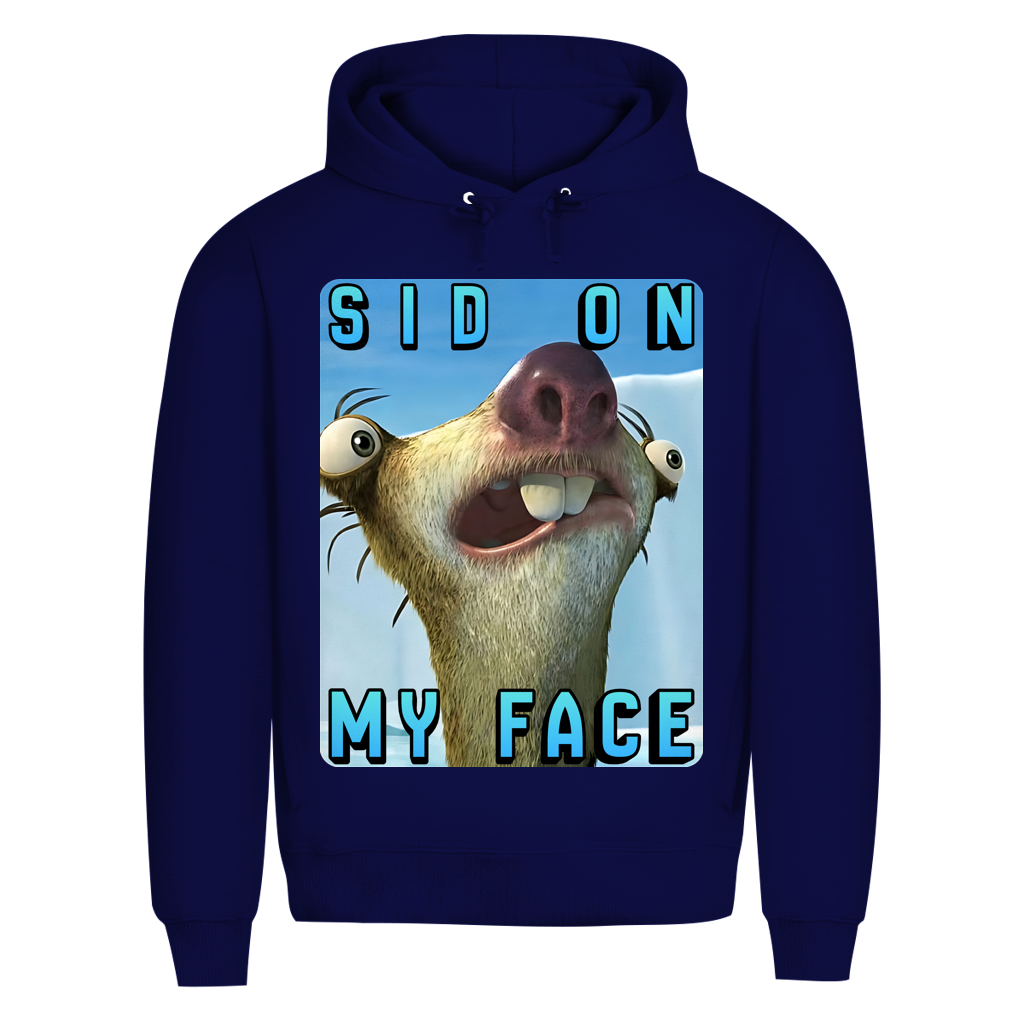 SID ON MY FACE - Herren Premium Bio Hoodie Navy Blue