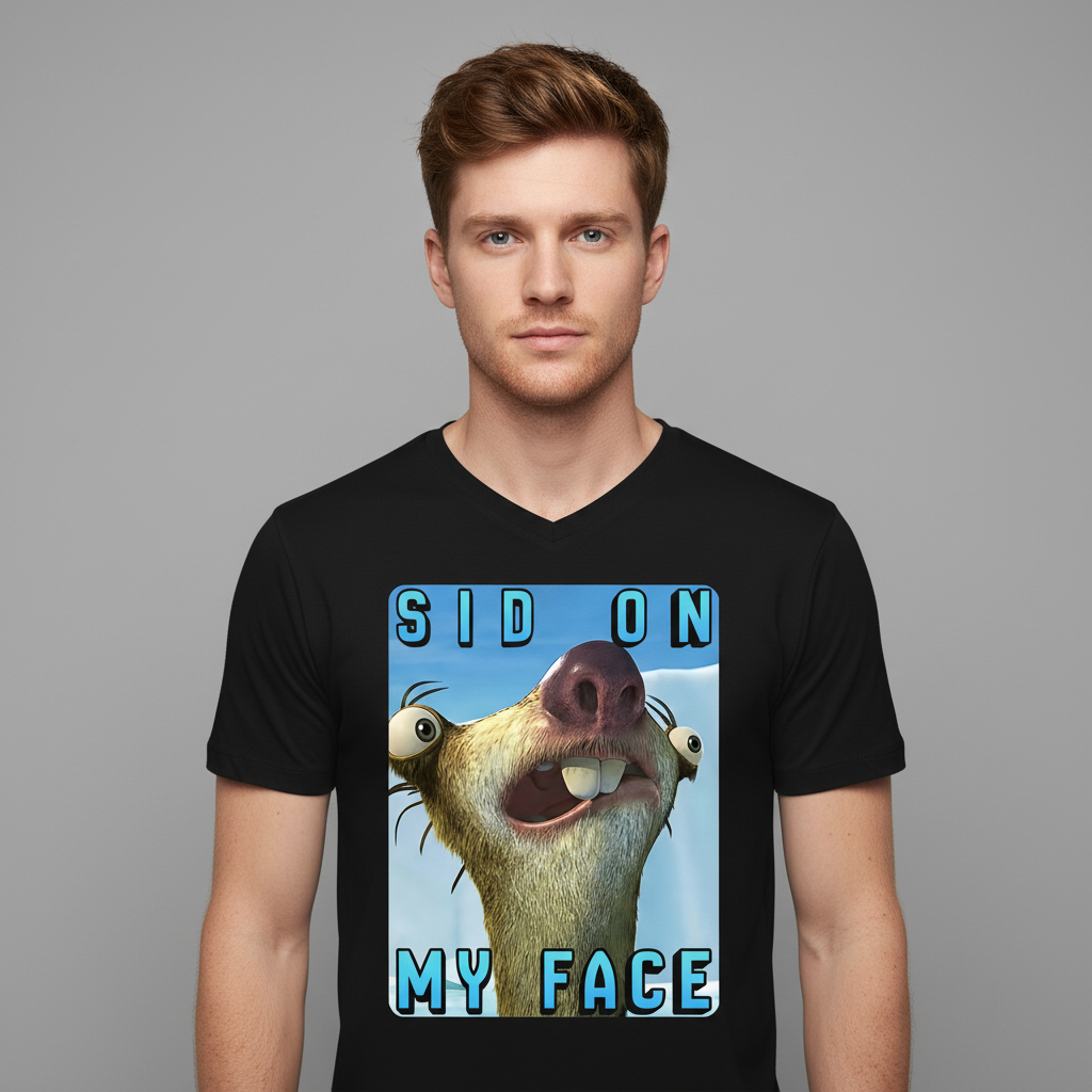 SID ON MY FACE - Herren V-Neck T-Shirt