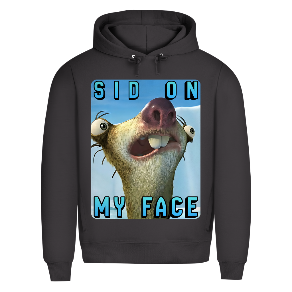 SID ON MY FACE - Herren Premium Bio Hoodie Asphalt