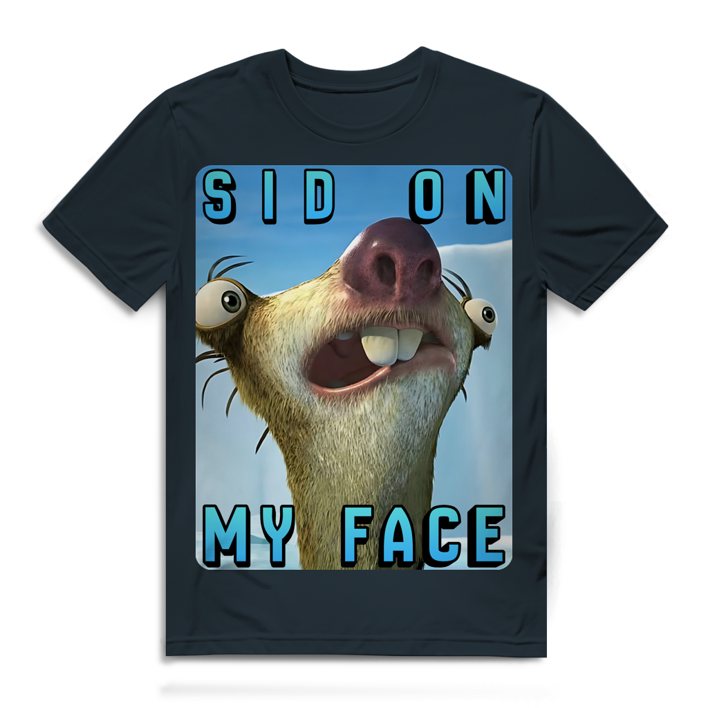 SID ON MY FACE - Herren Premium Bio T-Shirt Dark Grey Solid
