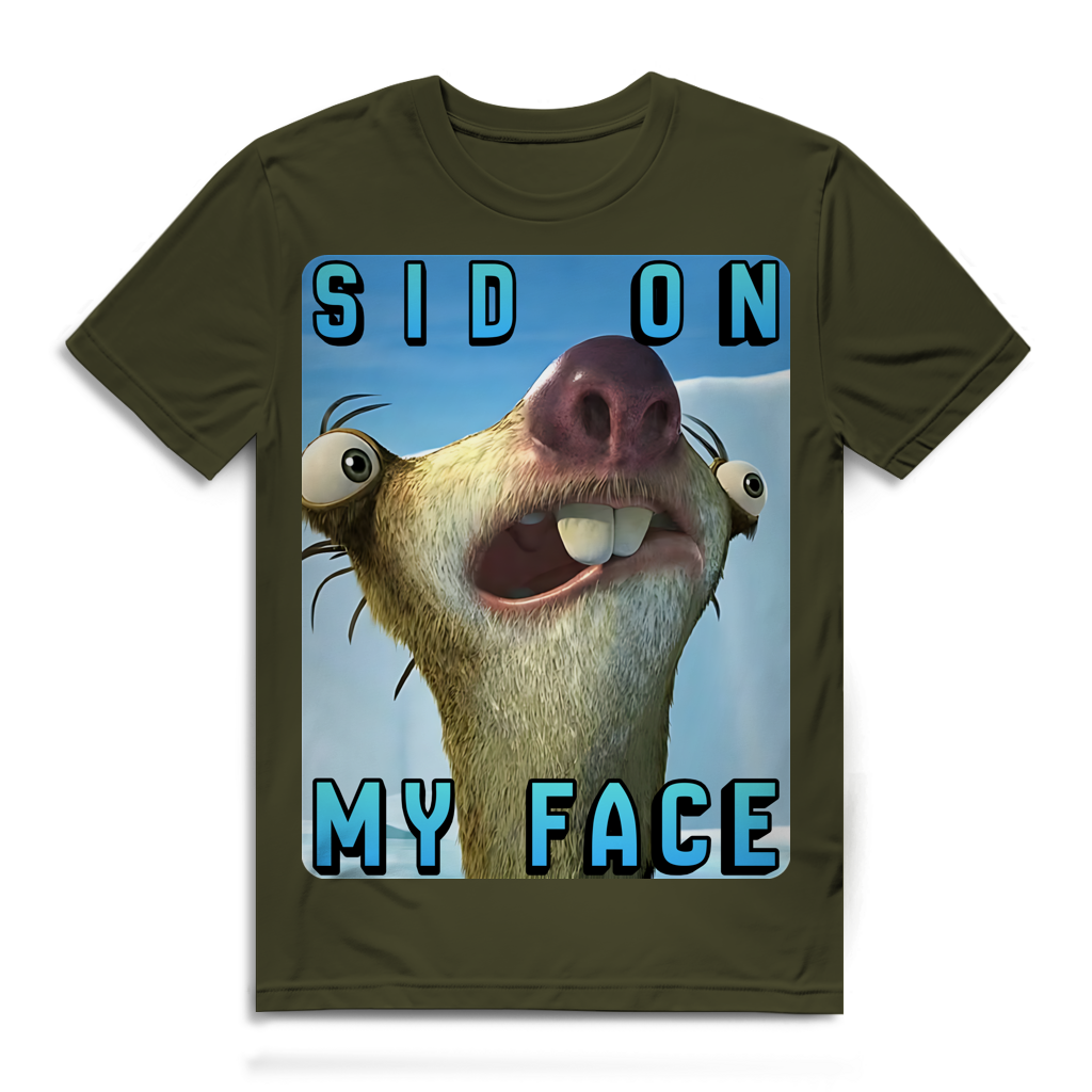 SID ON MY FACE - Herren Premium Bio T-Shirt Khaki