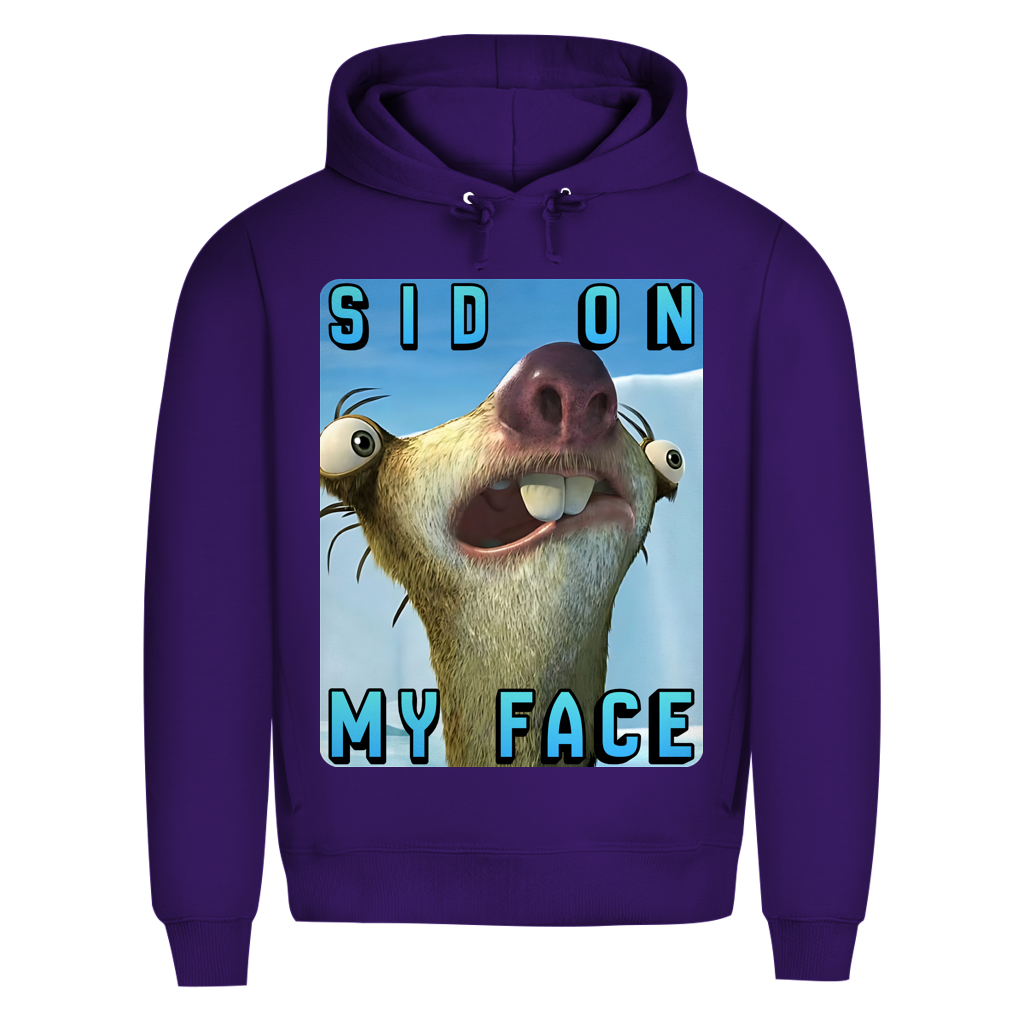 SID ON MY FACE - Herren Premium Bio Hoodie Radiant Purple