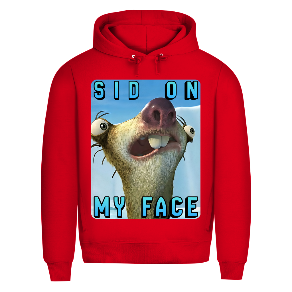 SID ON MY FACE - Herren Premium Bio Hoodie Red