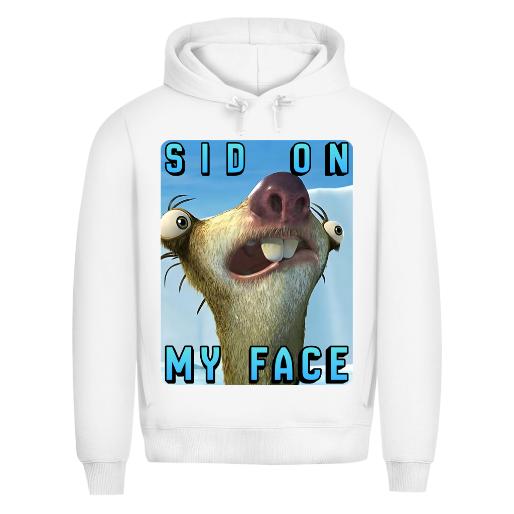 SID ON MY FACE - Herren Premium Bio Hoodie White