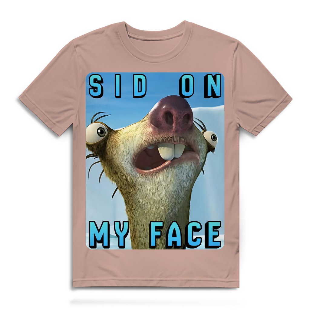 SID ON MY FACE - Herren Premium Bio T-Shirt Millennial Pink