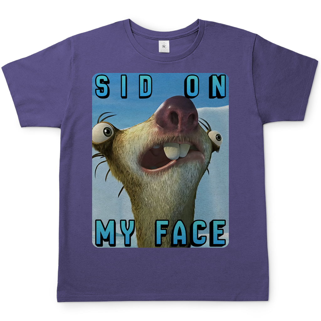 SID ON MY FACE - Herren T-Shirt Millennial Lilac