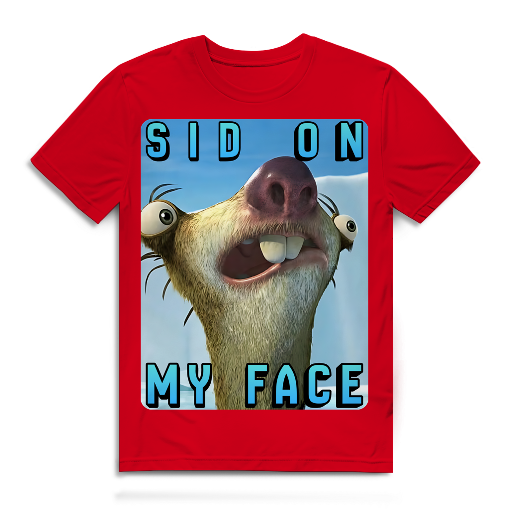 SID ON MY FACE - Herren Premium Bio T-Shirt Red