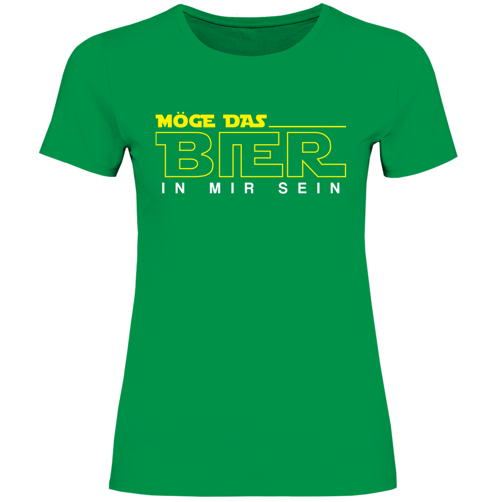 Möge das Bier in mir sein - Star Wars - Damenshirt Kelly Green